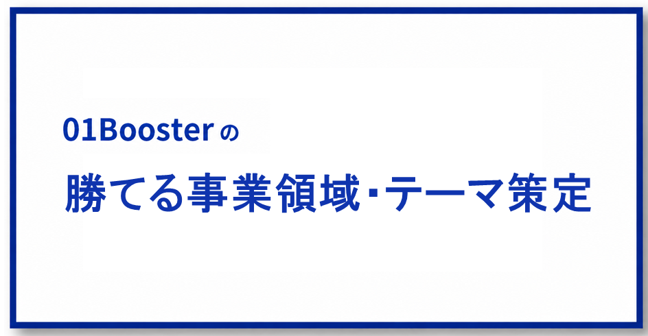 勝てる事業領域・テーマの策定